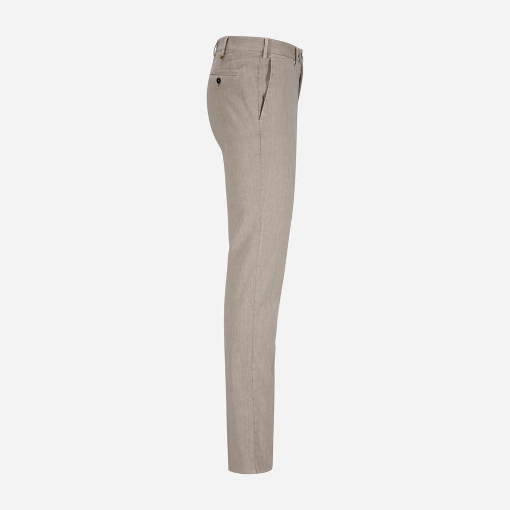 Cotton-Linen Chinos - Beige Freddo