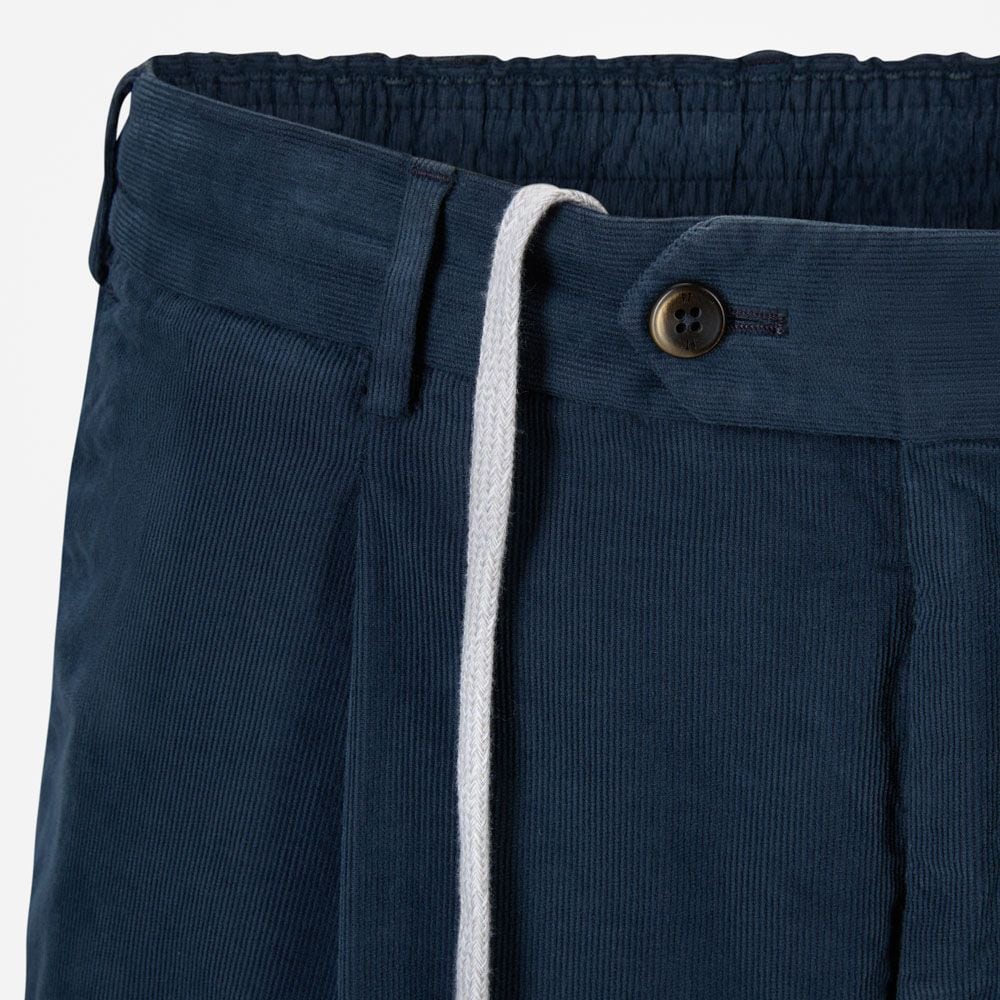 Bermuda Slim Jogger Corduroy - Blu Royal