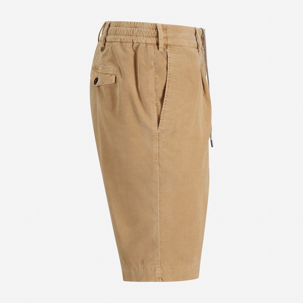 Bermuda Slim Jogger Corduroy - Salmone Pigmento