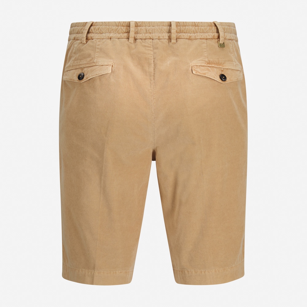 Bermuda Slim Jogger Corduroy - Salmone Pigmento