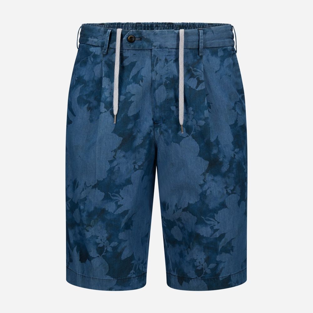 Bermuda Slim Jogger Flower - Navy