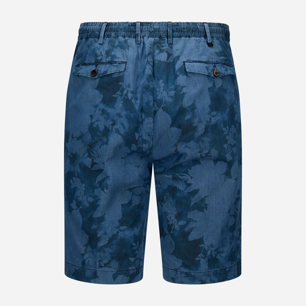 Bermuda Slim Jogger Flower - Navy