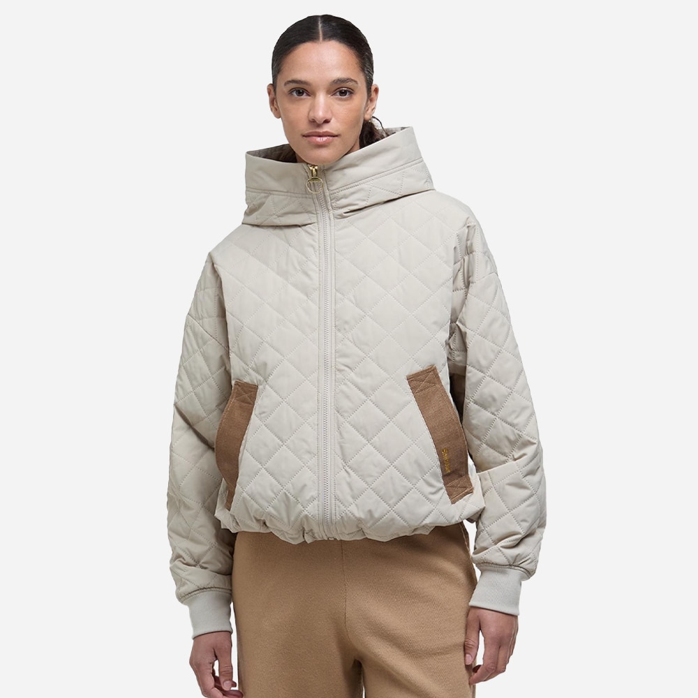 Maddy Quilted Jacket - Ligth Sand-Safari
