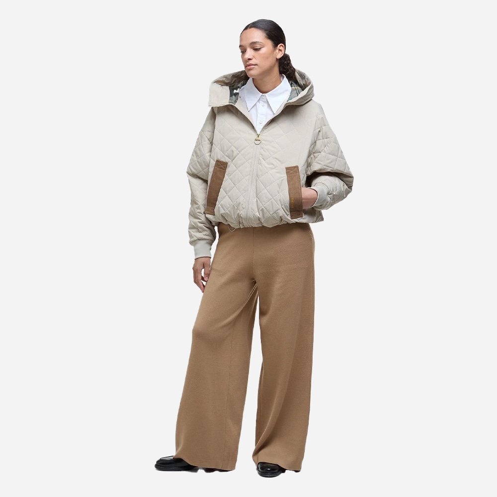 Maddy Quilted Jacket - Ligth Sand-Safari