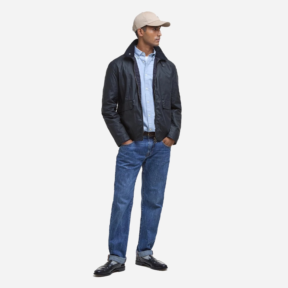 Newbury Waxed Jacket - Navy