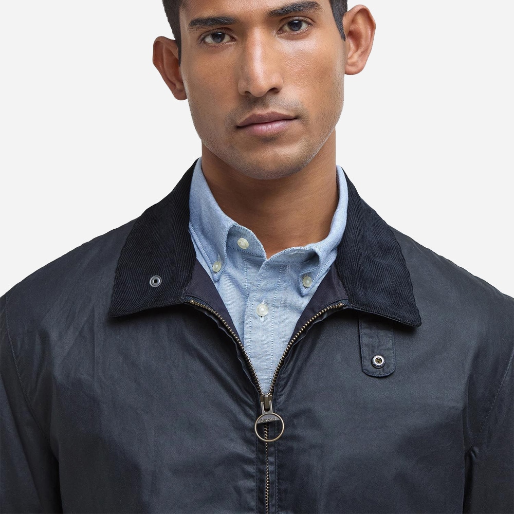 Newbury Waxed Jacket - Navy