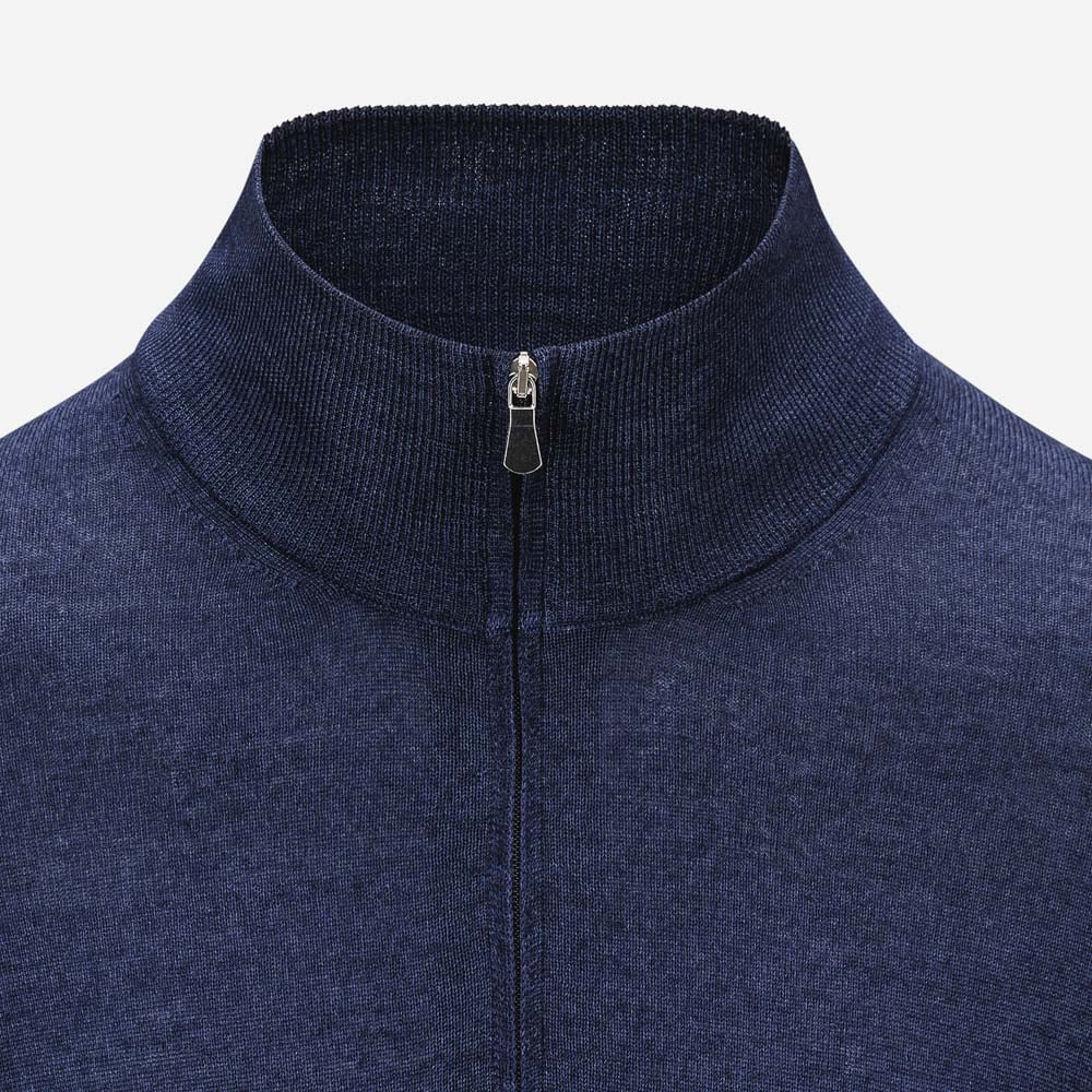 Half Zip Vintage Merino - Navy
