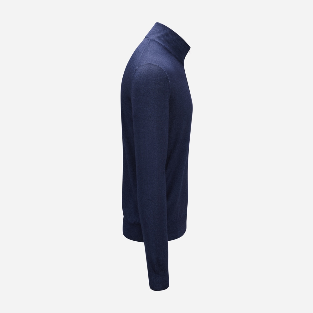 Half Zip Vintage Merino - Navy