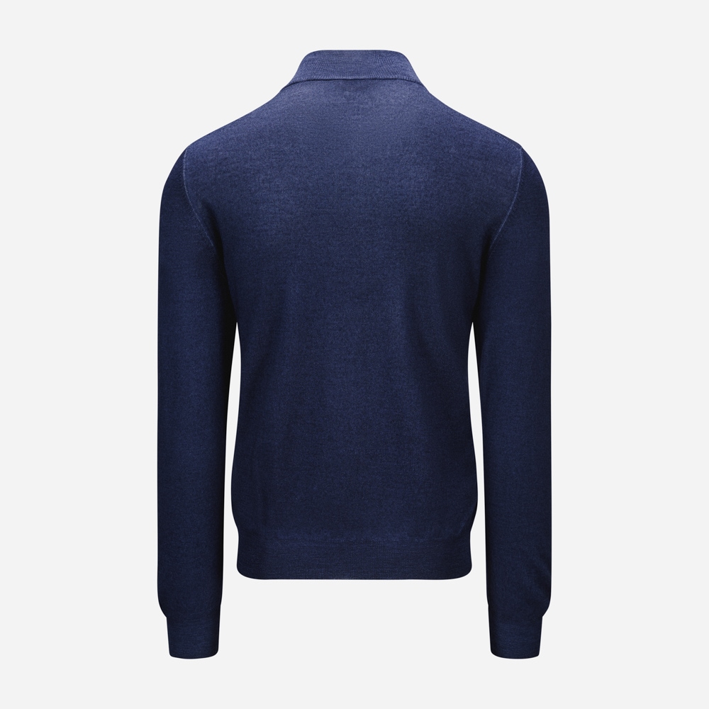 Half Zip Vintage Merino - Navy