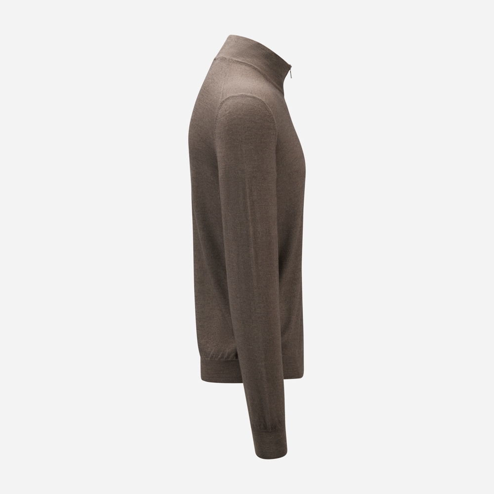 Half Zip Vintage Merino - Taupe