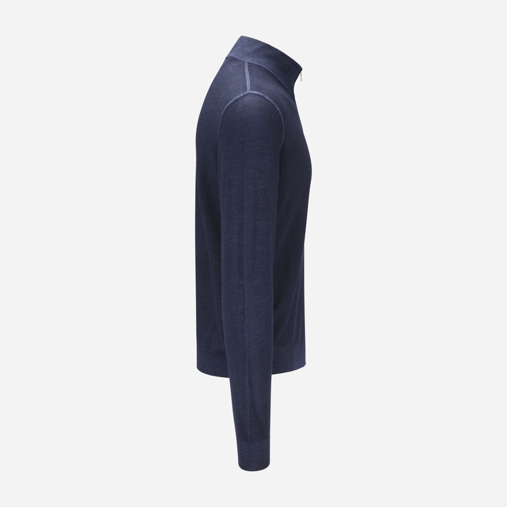 Full Zip Merino Jacket - Navy