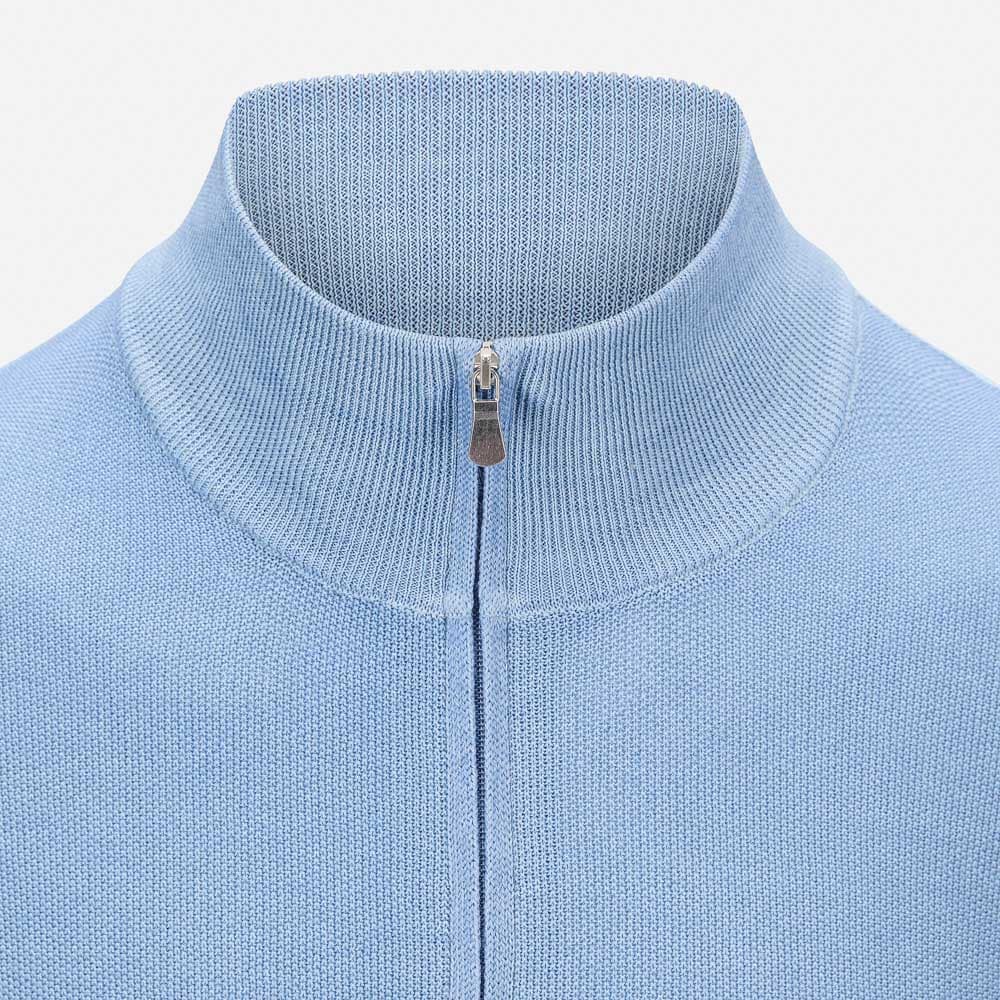 Full Zip Merino Jacket - Ligth Blue