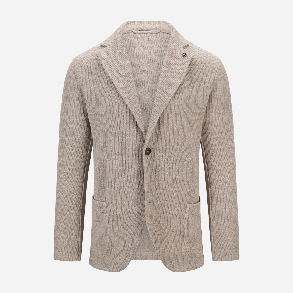 Blazer Jacket Cotton-Linen - Taupe