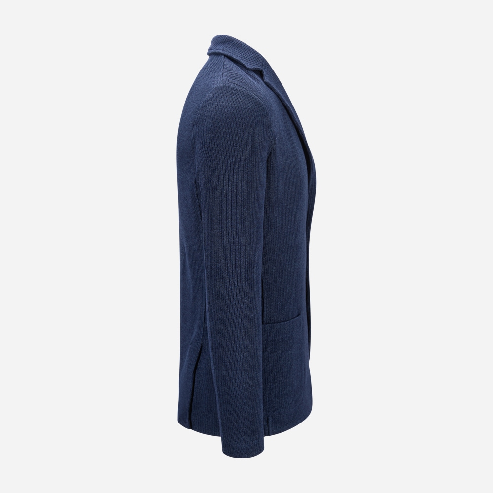 Blazer Jacket Cotton-Linen - Navy