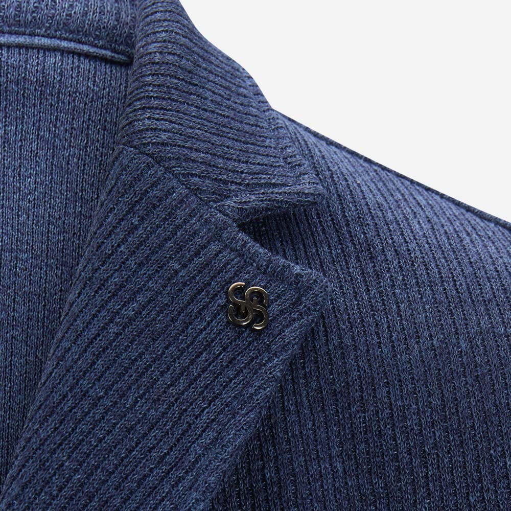 Blazer Jacket Cotton-Linen - Navy