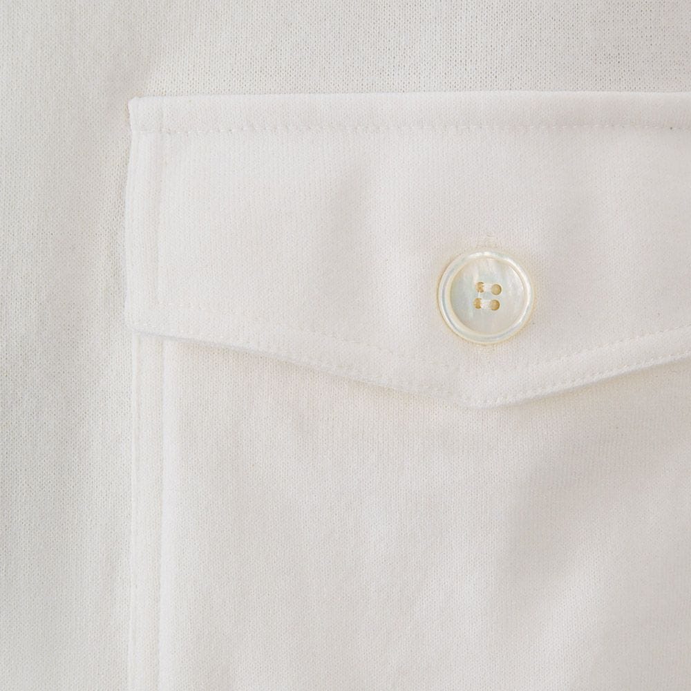 Bomber Jacket Zip Cotton-Cashmere - White