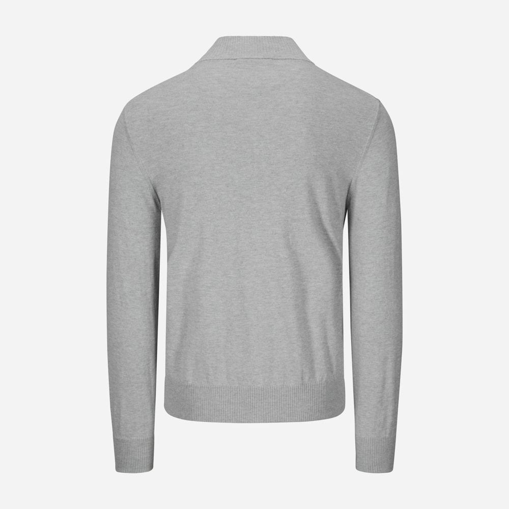 Bomber Jacket Zip Cotton-Cashmere - Ligth Grey