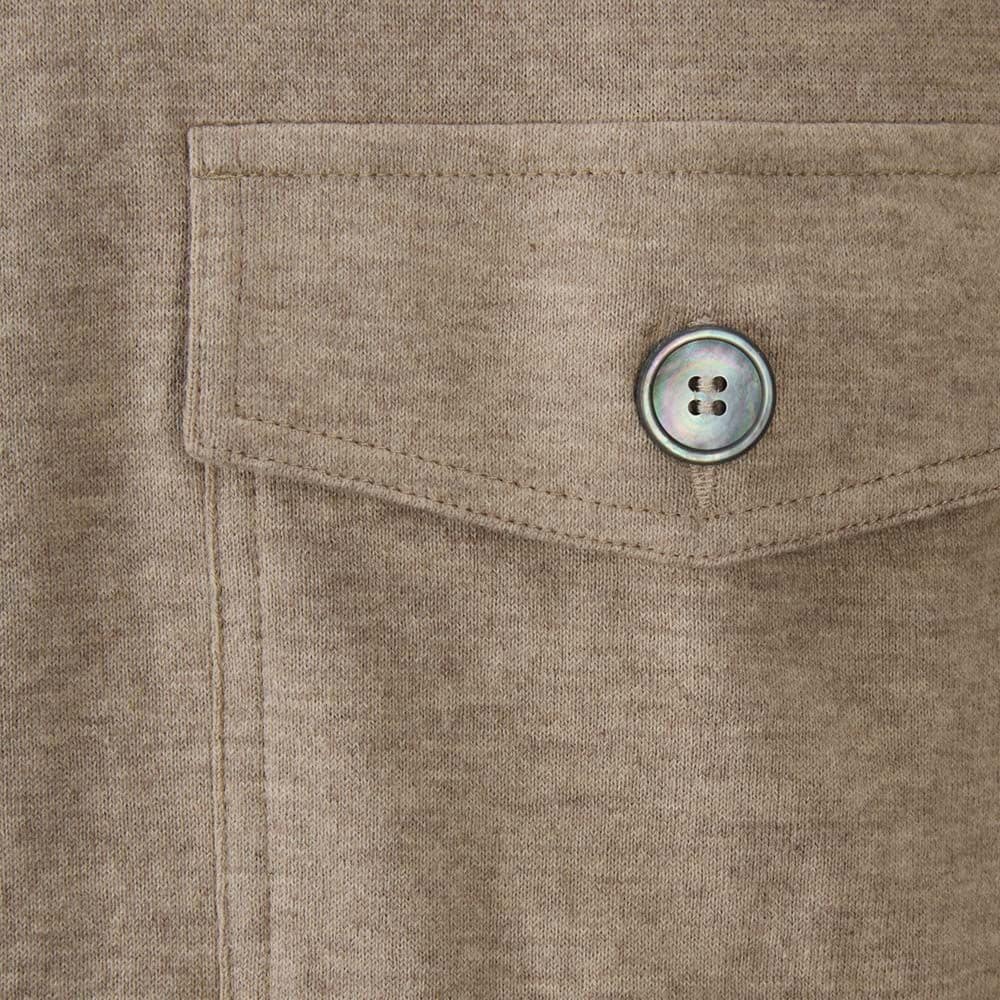 Bomber Jacket Zip Cotton-Cashmere - Beige