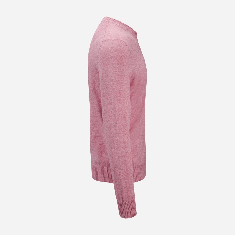 Crew Neck Cotton-Cashmere - Pink