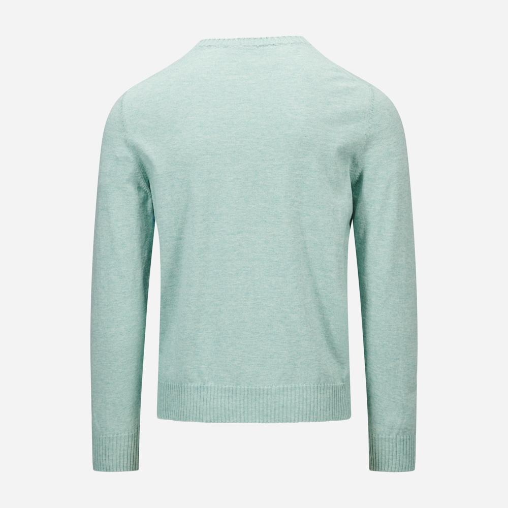 Crew Neck Cotton-Cashmere - Ligth Green