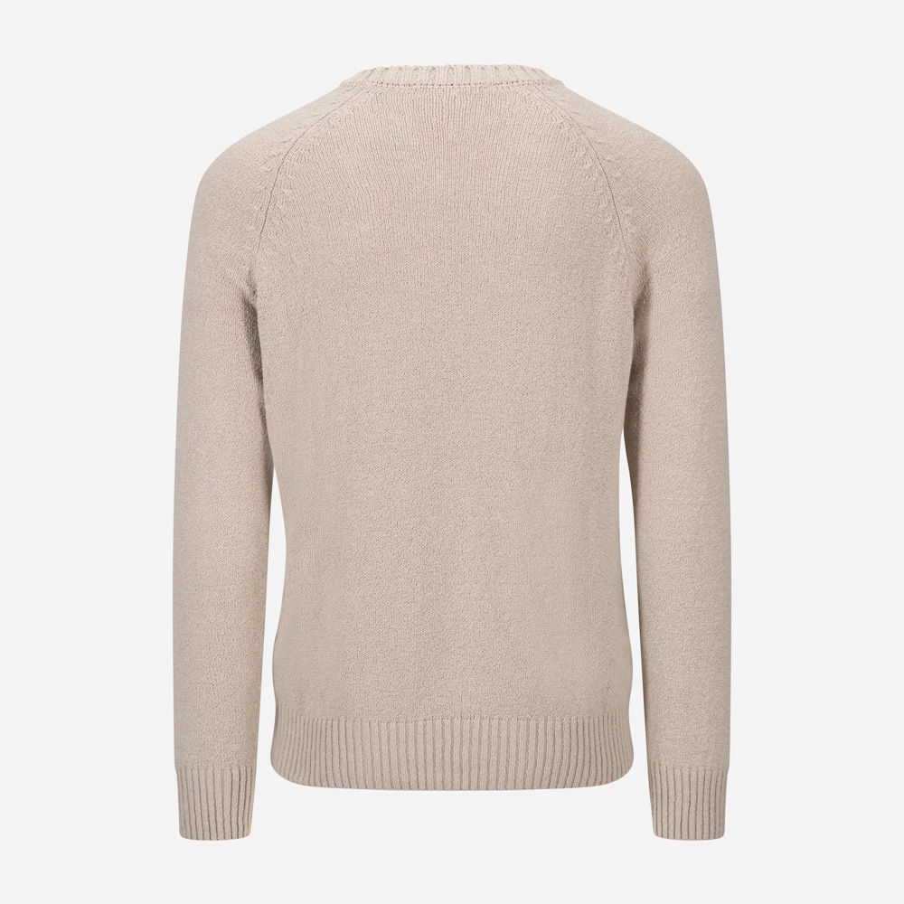 Crew Neck Sweater Boucle - Ligth Beige