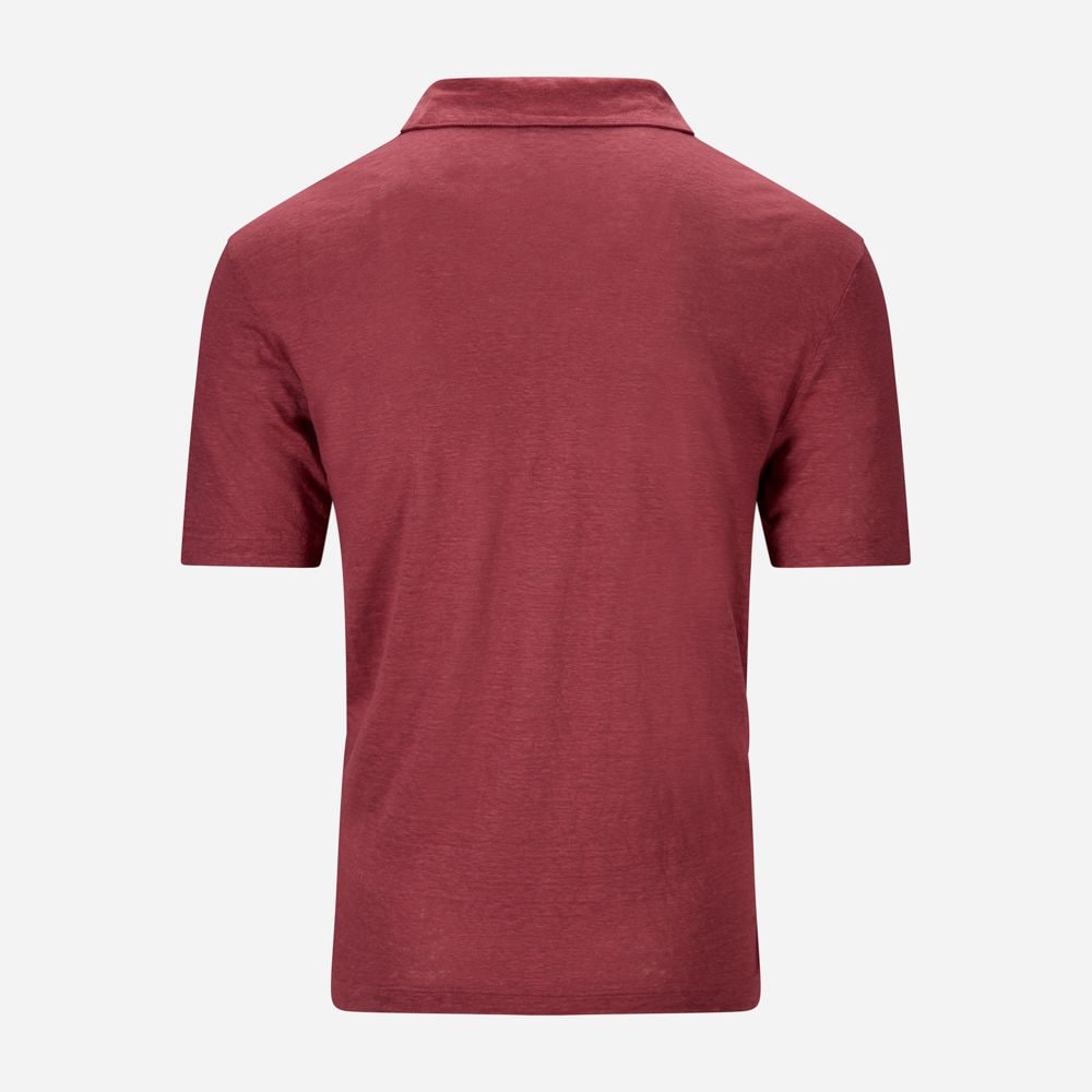Short Sleeve Linen Piquet - Raspberry