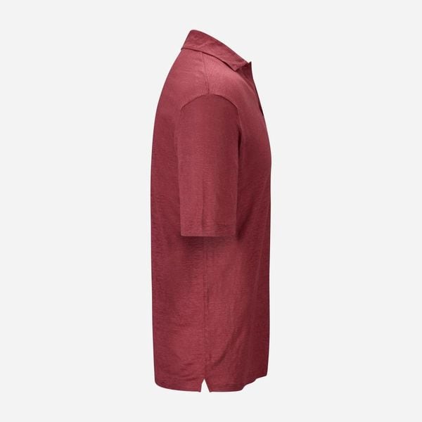 Short Sleeve Linen Piquet - Raspberry