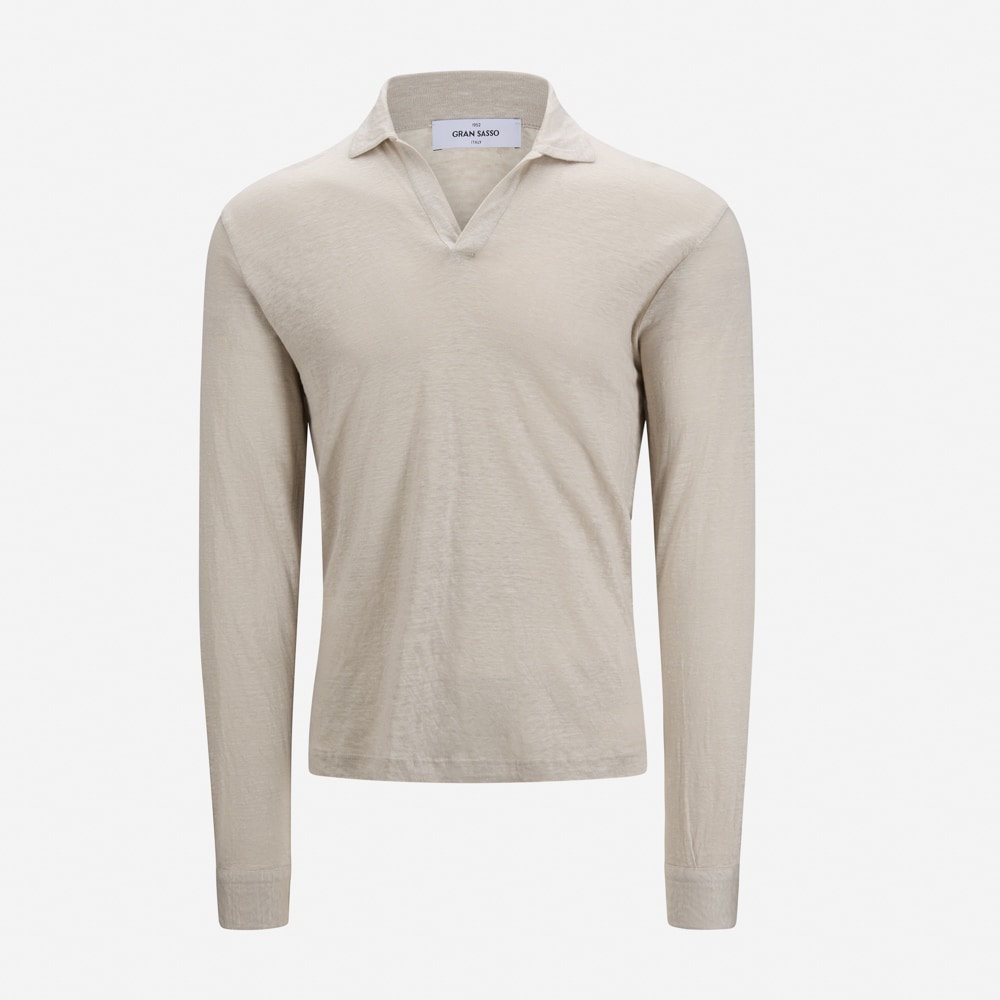 Longsleeve Linen Piquet - Ligth Beige