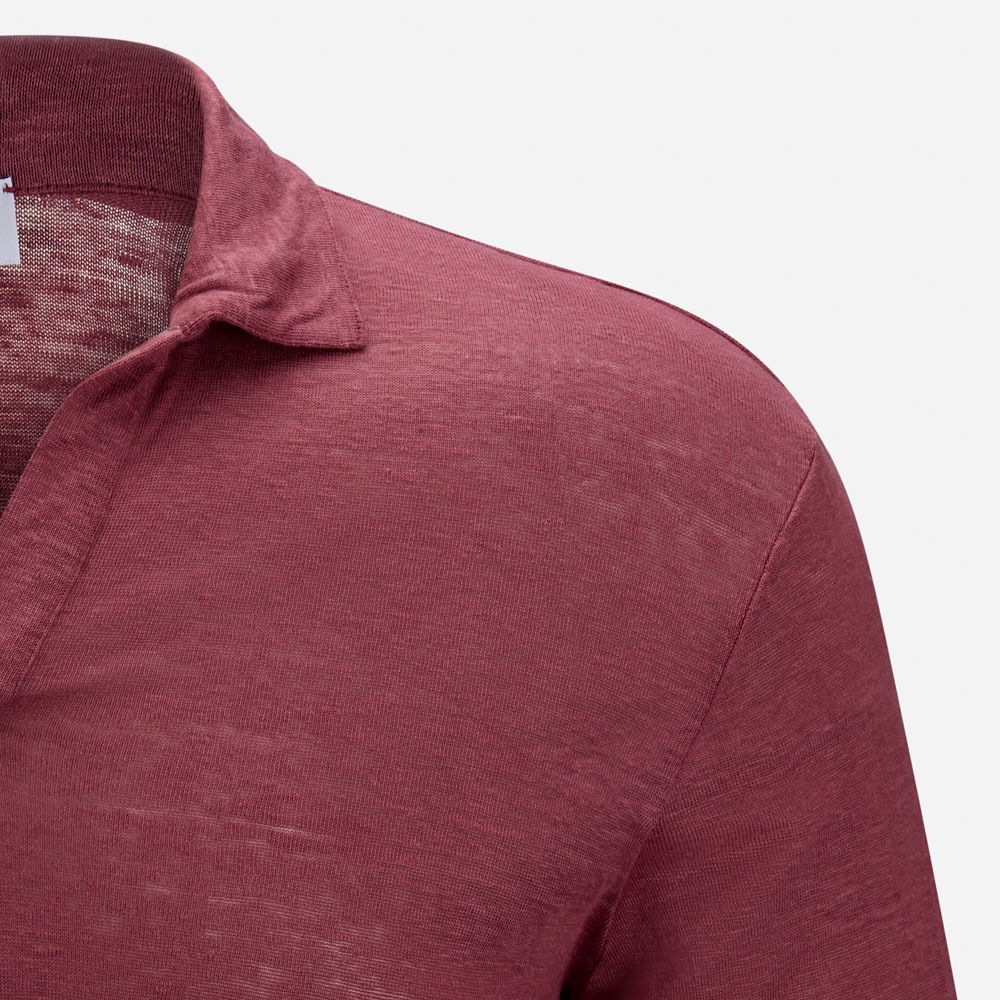 Longsleeve Linen Piquet - Raspberry