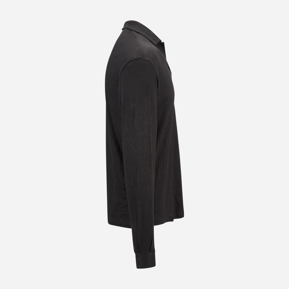 Longsleeve Linen Piquet - Black