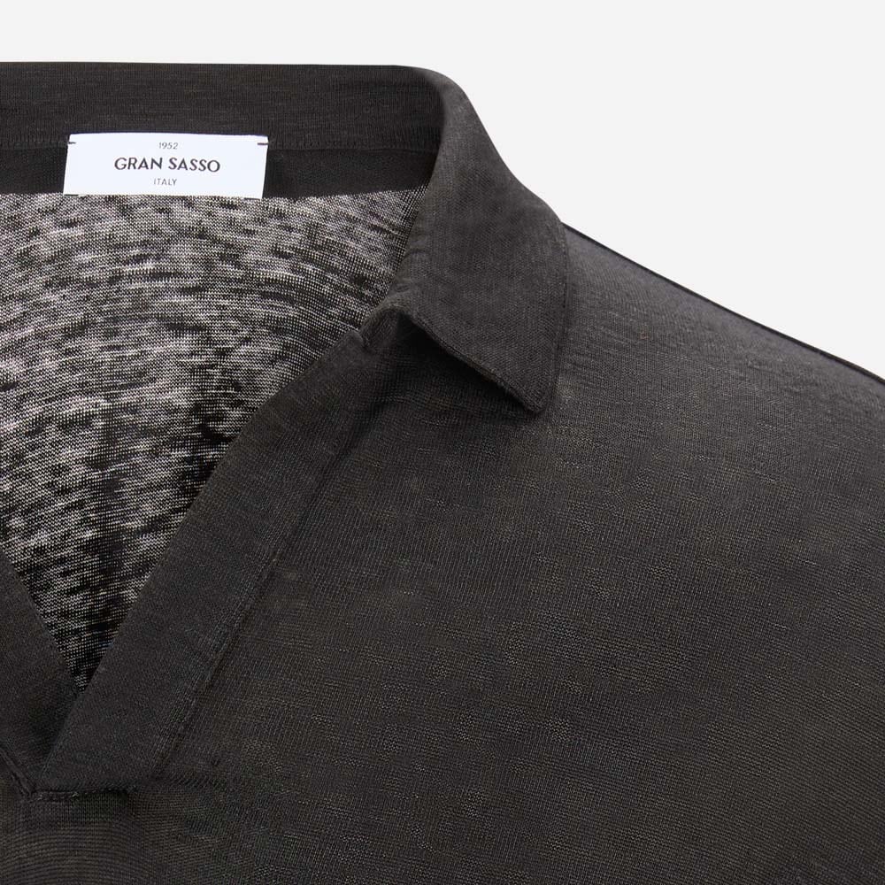 Longsleeve Linen Piquet - Black