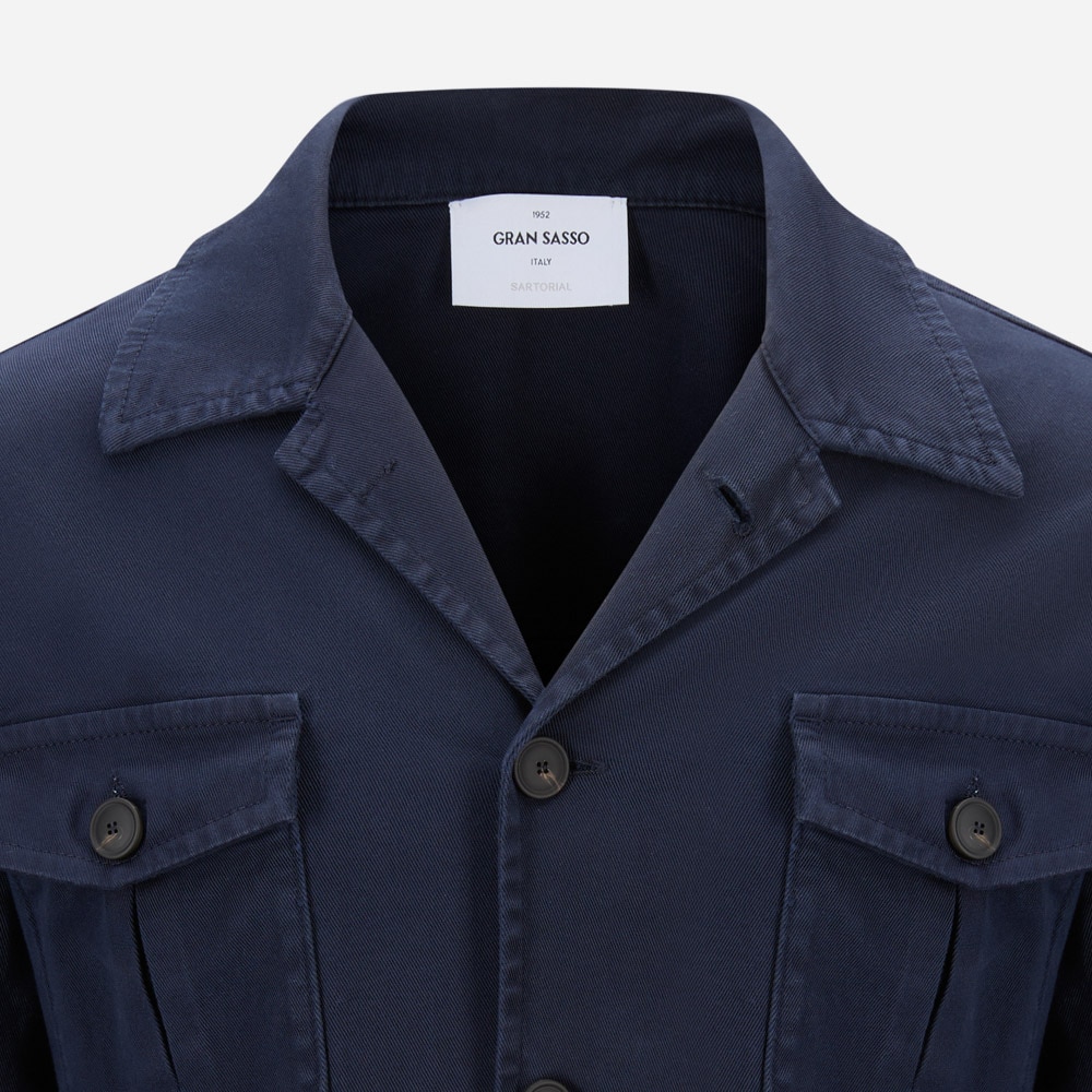 Safari Jacket Cotton - Navy