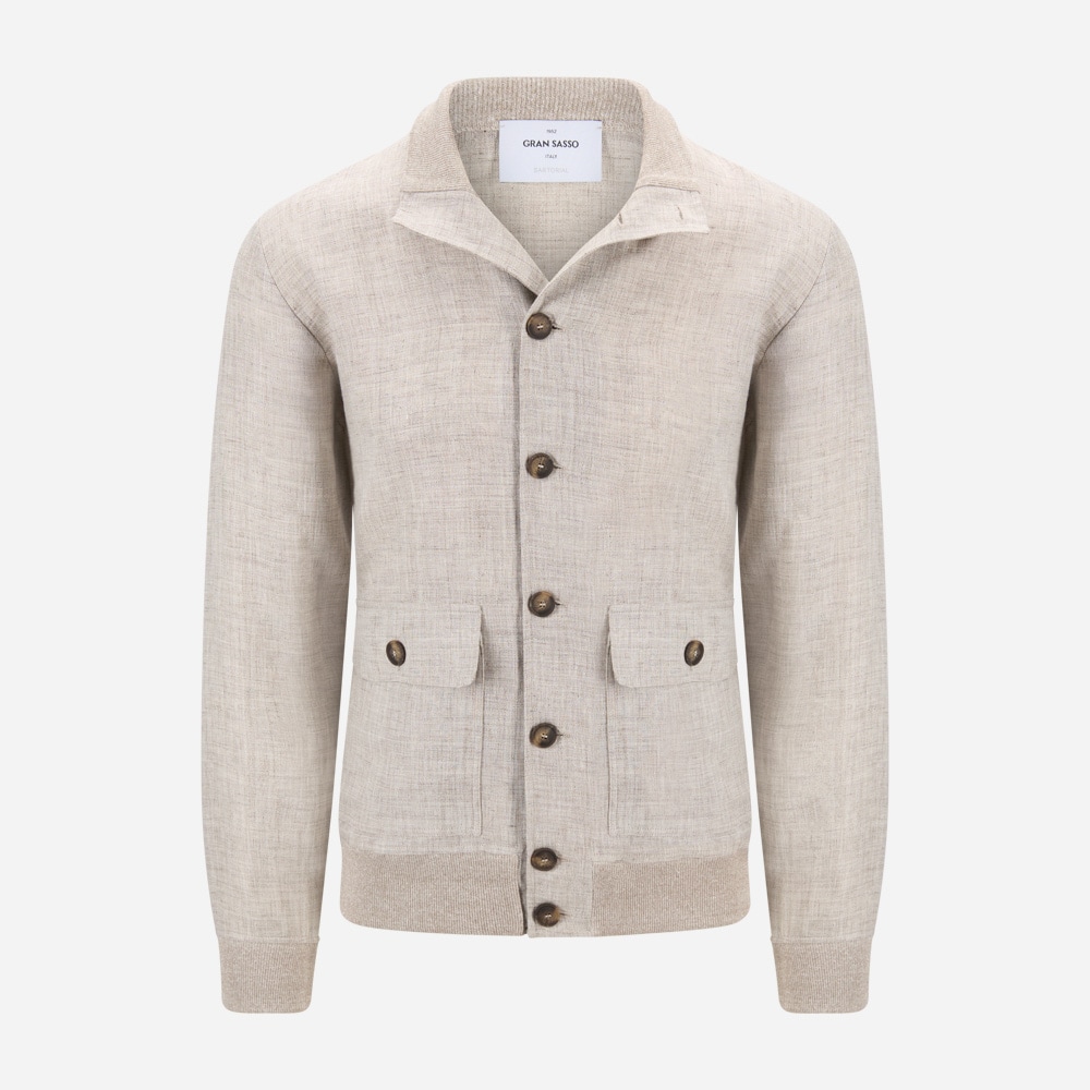 Blouson Jacket Linen - Ligth Beige