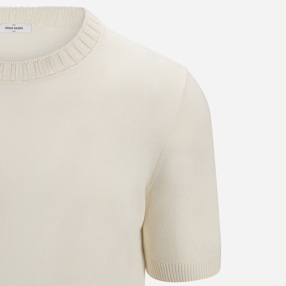 Short Sleeve Sweater - Panna