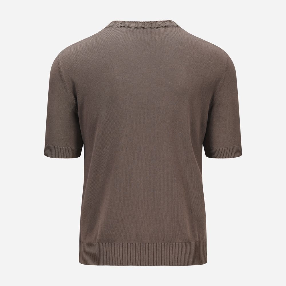 Short Sleeve Sweater - Taupe