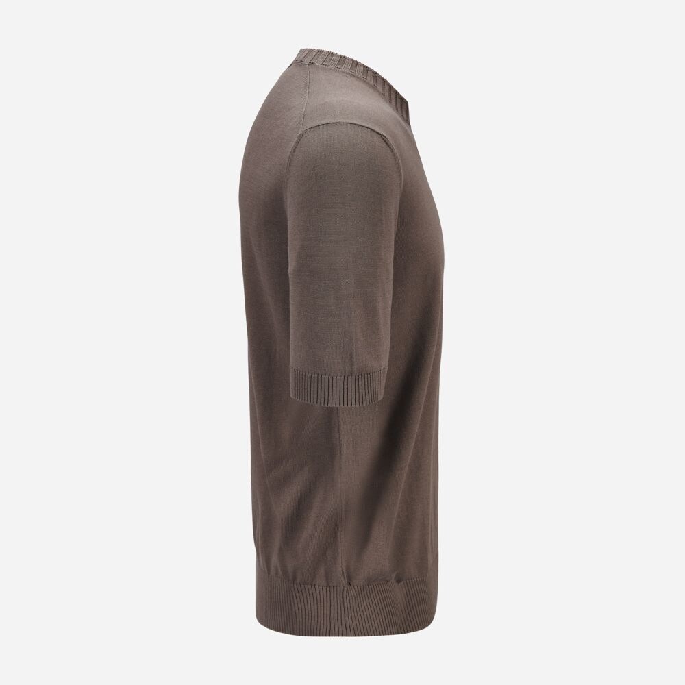 Short Sleeve Sweater - Taupe