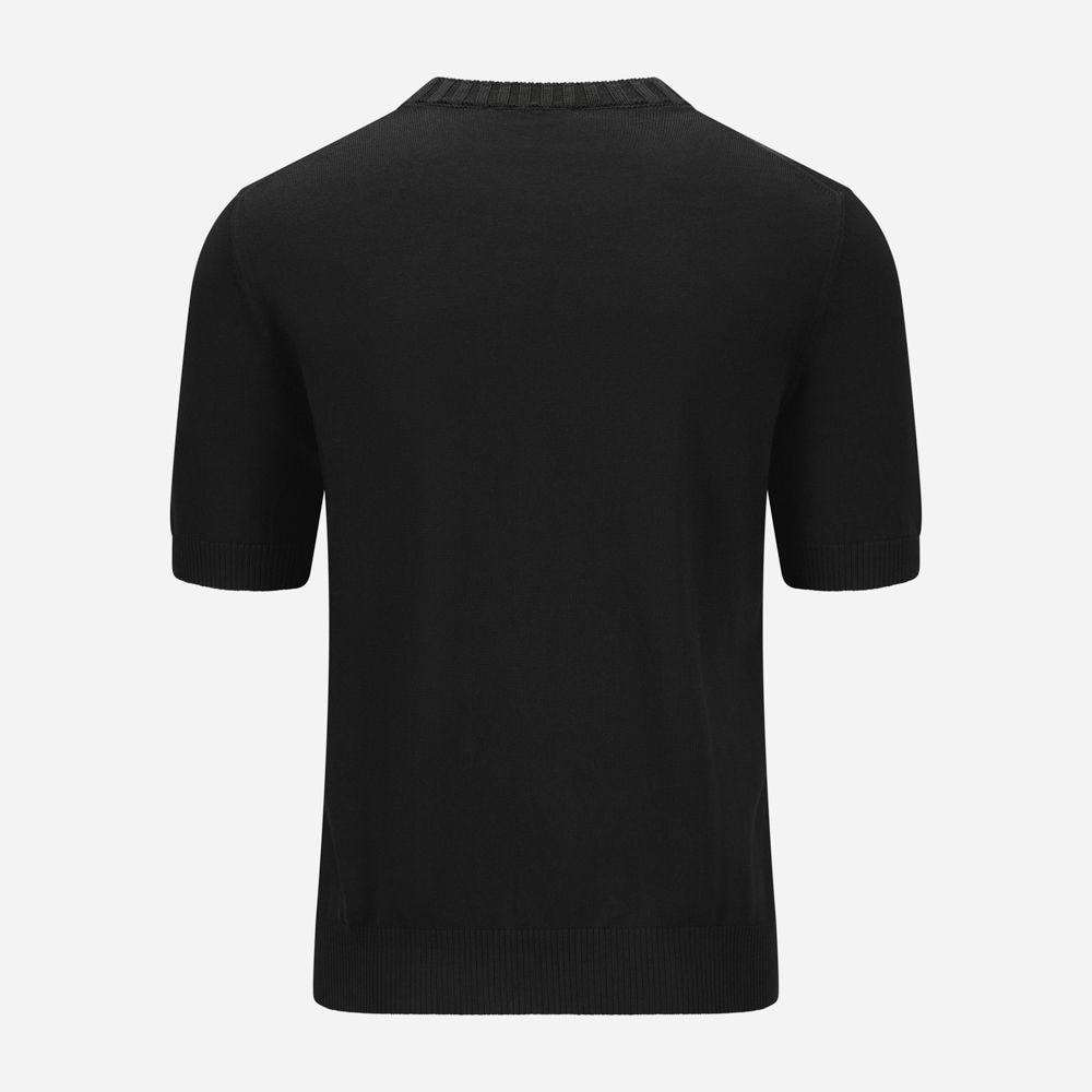 Short Sleeve Sweater - Black