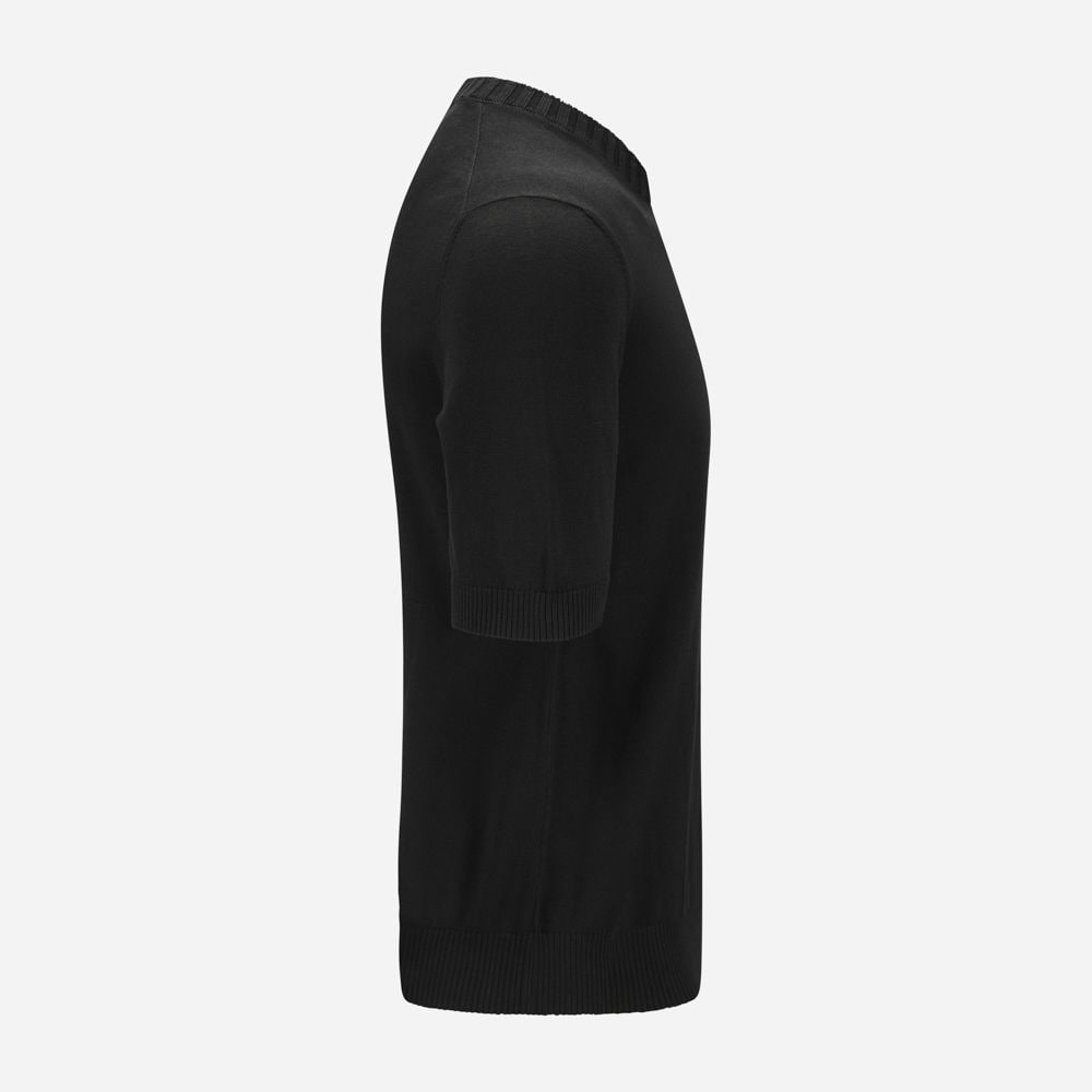 Short Sleeve Sweater - Black