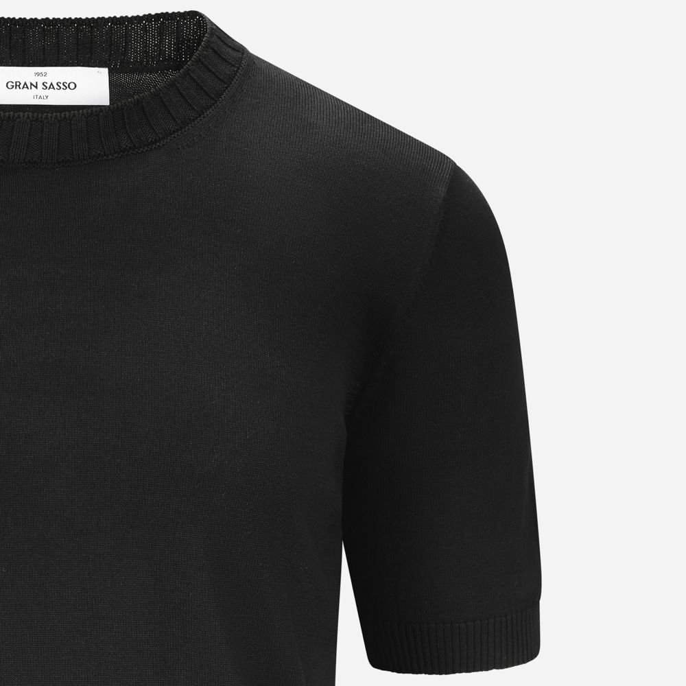 Short Sleeve Sweater - Black