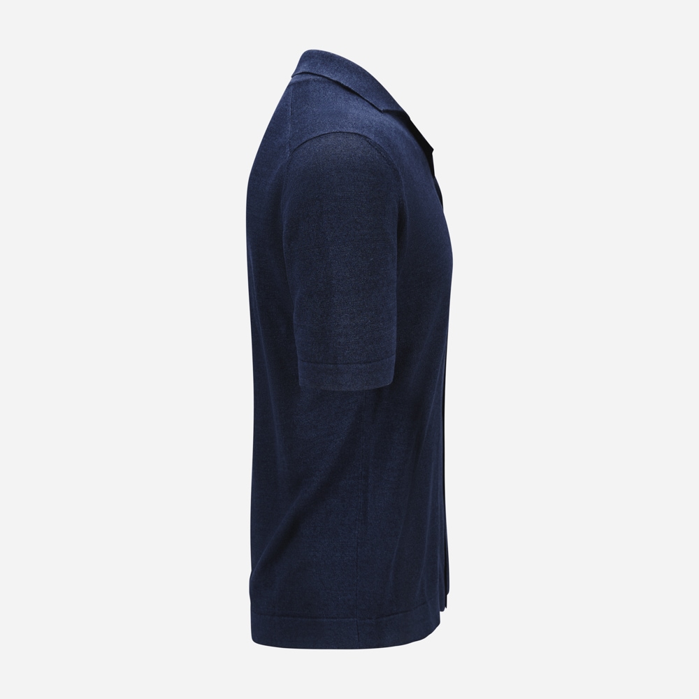 Bowling Shirt Linen - Navy