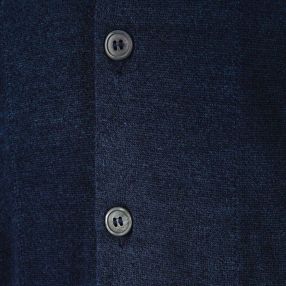 Bowling Shirt Linen - Navy