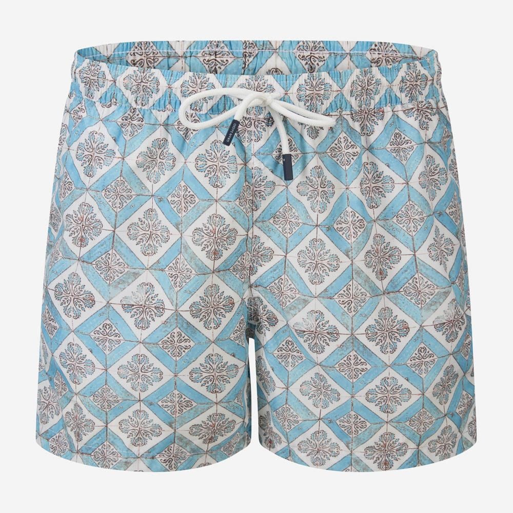 Swim Shorts - Ligth Blue Pattern