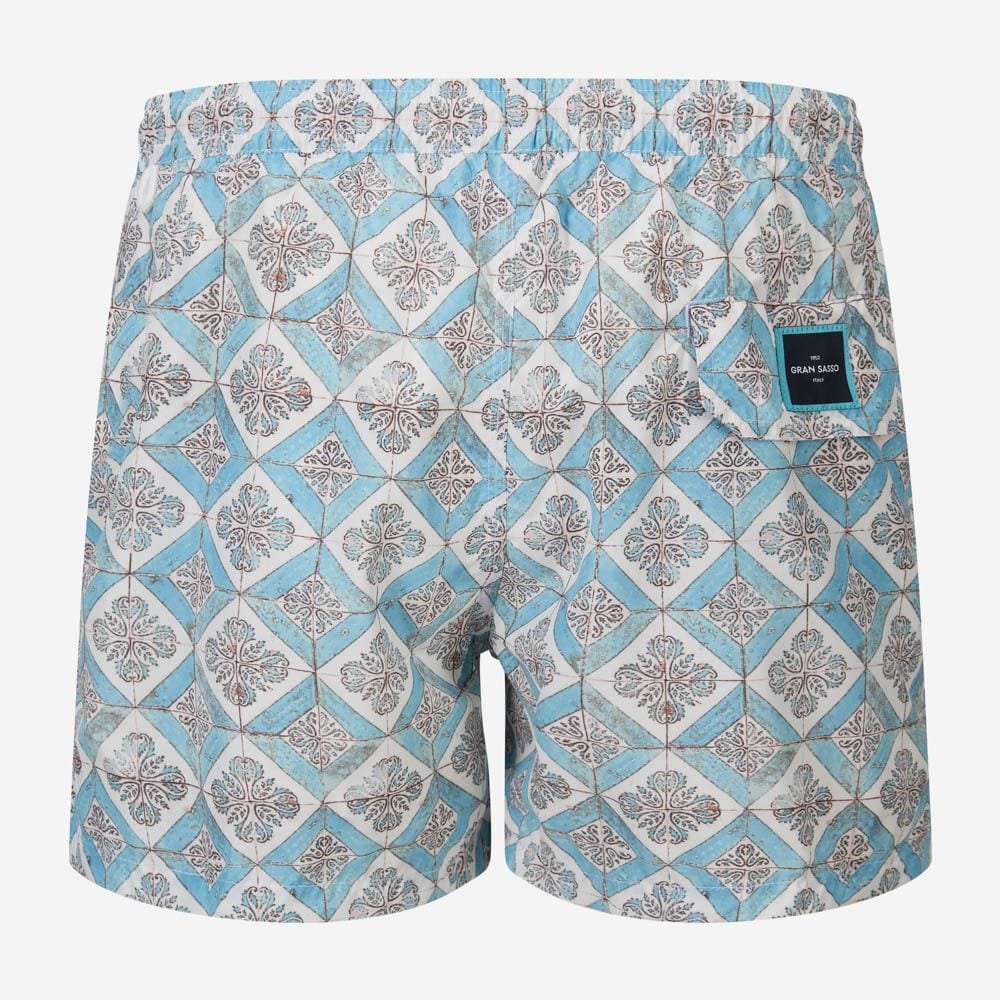 Swim Shorts - Ligth Blue Pattern