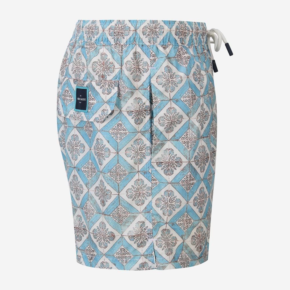 Swim Shorts - Ligth Blue Pattern