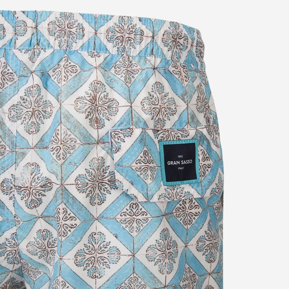Swim Shorts - Ligth Blue Pattern