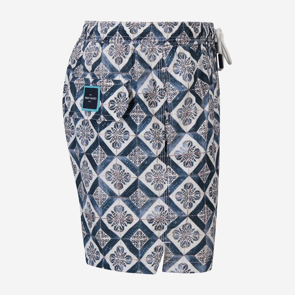 Swim Shorts - Navy Pattern