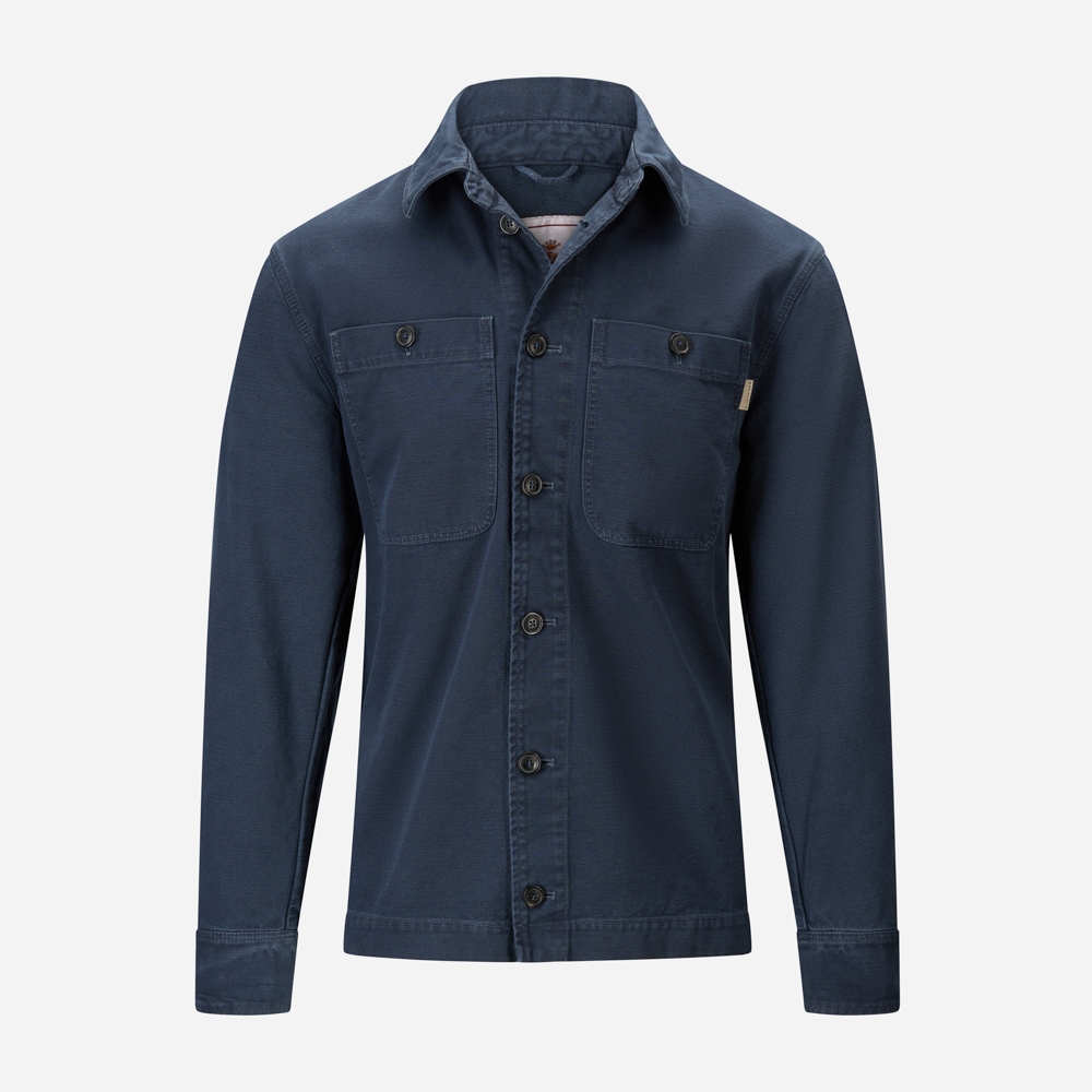 Overshirt Canvas Garment Dyed - Sea Storm