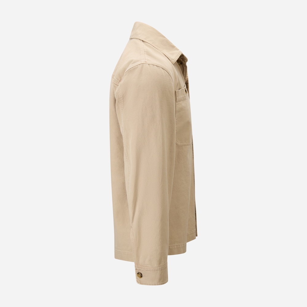 Overshirt Canvas Garment Dyed - British Khaki