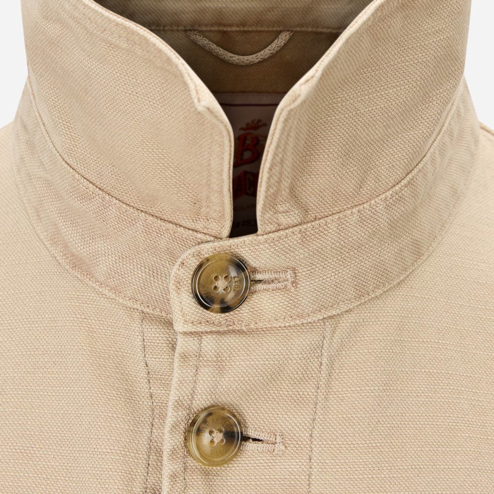 Overshirt Canvas Garment Dyed - British Khaki