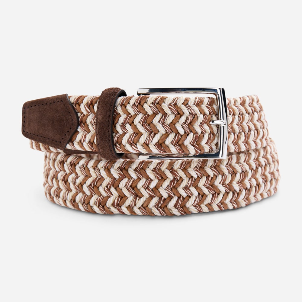 Elastic Belt - Beige-Brown